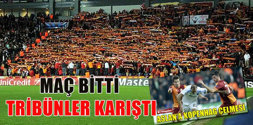 Maç bitti, tribünler karıştı