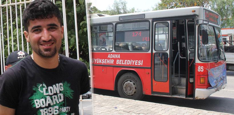 Belediye otobüsünü kaçırdı!