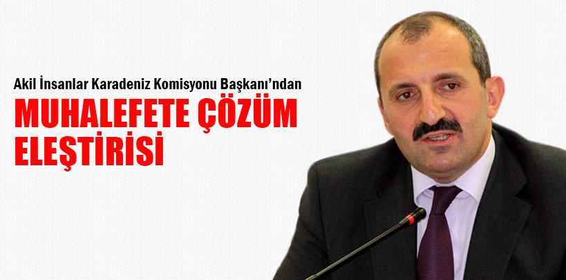 Prof. Dr. Hakyemez, muhalefette çözüm önerisi görmüyoruz