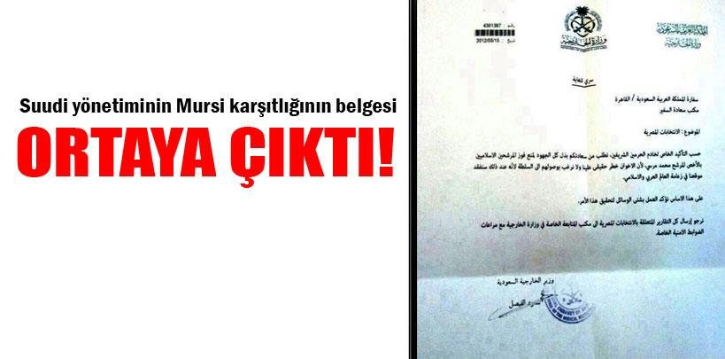 Mısır darbesine desteğin belgesi!