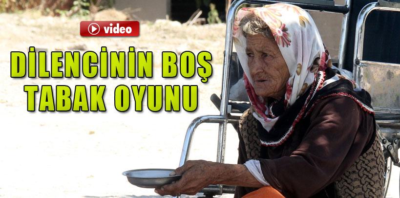 Adana'da dilencinin boş tabak oyunu