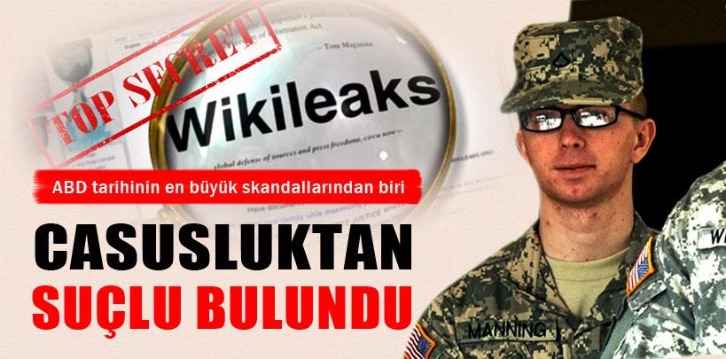ABD'li er Manning casusluktan suçlu bulundu