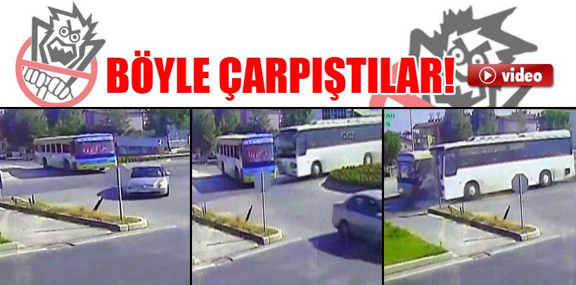 Otel servisi safari otobüsüne çarptı, 12 yaralı