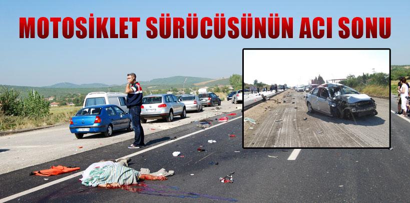 Tekirdağ'da otomobil ile motosiklet çarpıştı, 1 ölü 2 yaralı