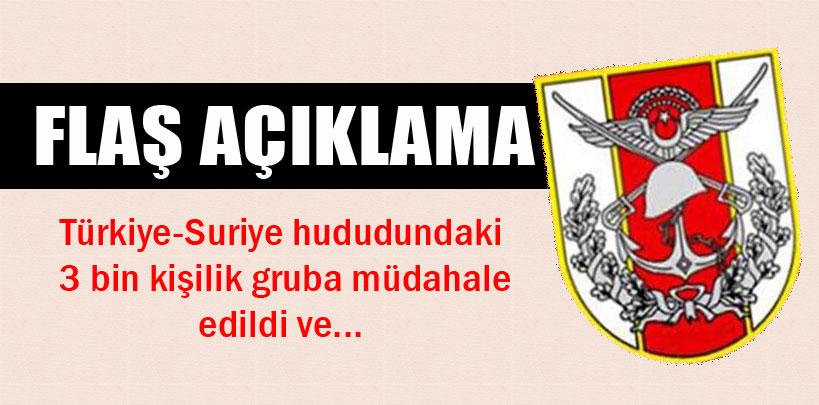 Genelkurmay Başkanlığı'ndan Suriye sınırı açıklaması