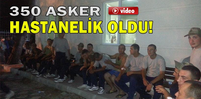 300 asker gıda zehirlenmesi şüphesiyle hastanelere kaldırıldı