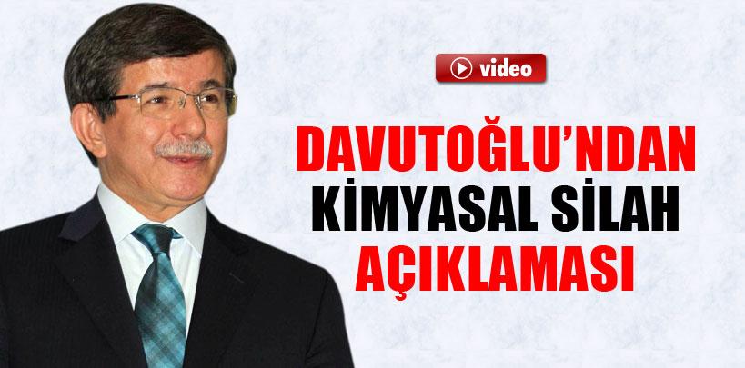 Davutoğlu, 'Kimyasal saldırının sorumlusu Suriye rejimi'