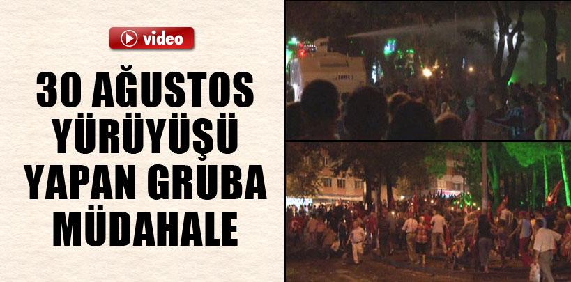 30 Ağustos yürüyüşü yapan gruba müdahale