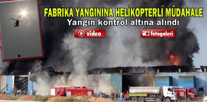 Plastik fabrikasındaki yangın kontrol altına alındı