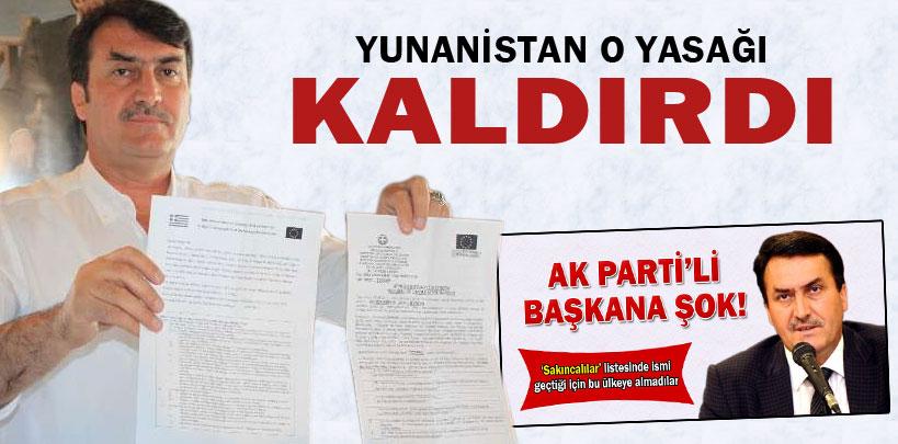 Başkan Mustaf Dündar'ın Yunanistan yasağı kalktı