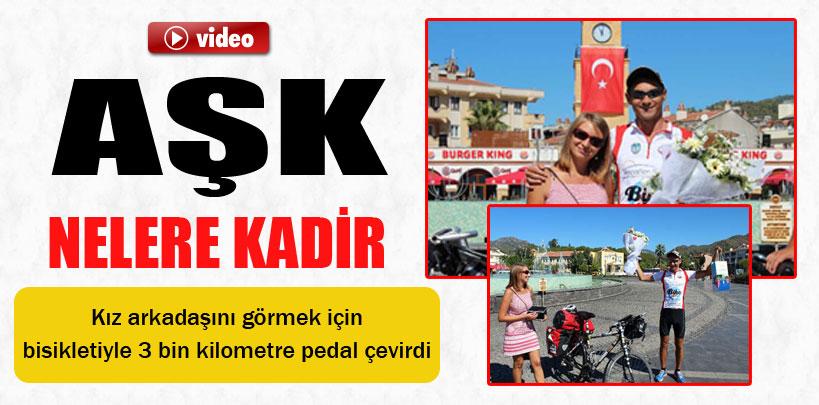 Polonyalı aşık, kız arkadaşı için 3 bin kilometre pedal çevirdi