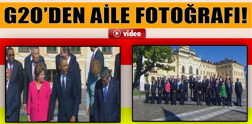 G20 liderleri aile fotoğrafı çektirdi