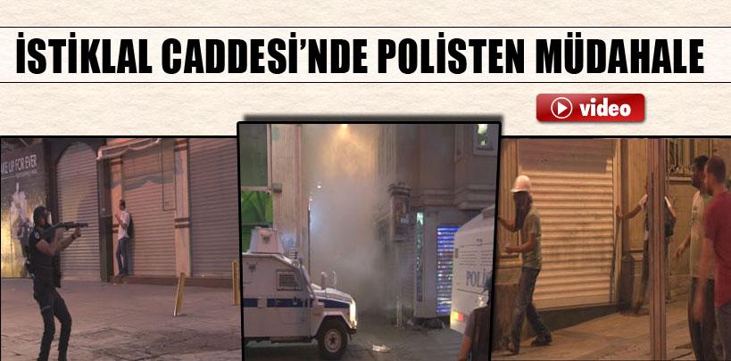 İstiklal Caddesi'nde müdahale