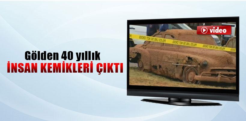 Gölden 40 yıllık insan kemikleri çıktı
