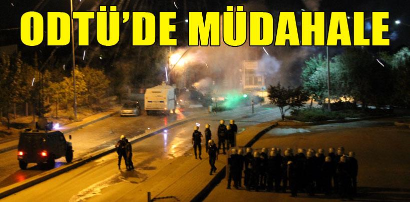 Ankara'da polis ODTÜ eylemcilerine müdahale etti