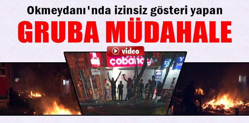 Okmeydanı'nda izinsiz gösteri yapan gruba müdahale