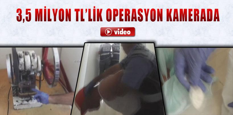 Mersin'de uyuşturucu operasyonu polis kamerasında