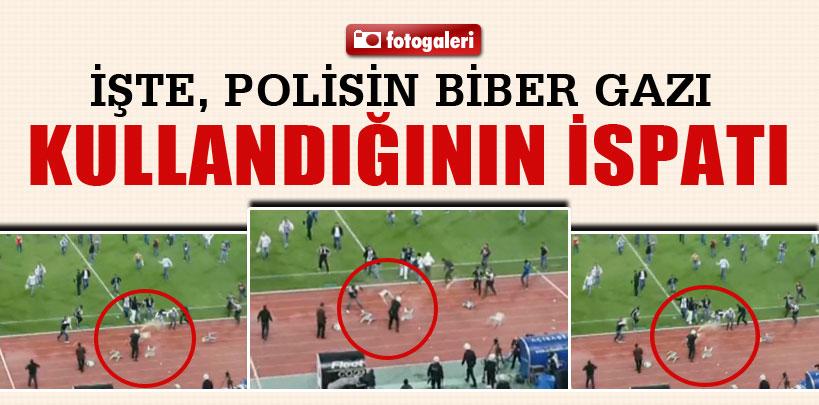 İşte, polisin biber gazı kullandığının ispatı