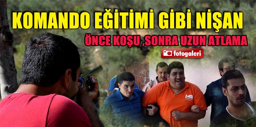 'Komando' eğitimi gibi nişan töreni