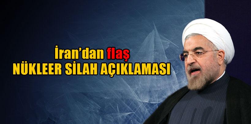 Ruhani, ‘Nükleer silahların İran'ın cephaneliğinde yeri yok'