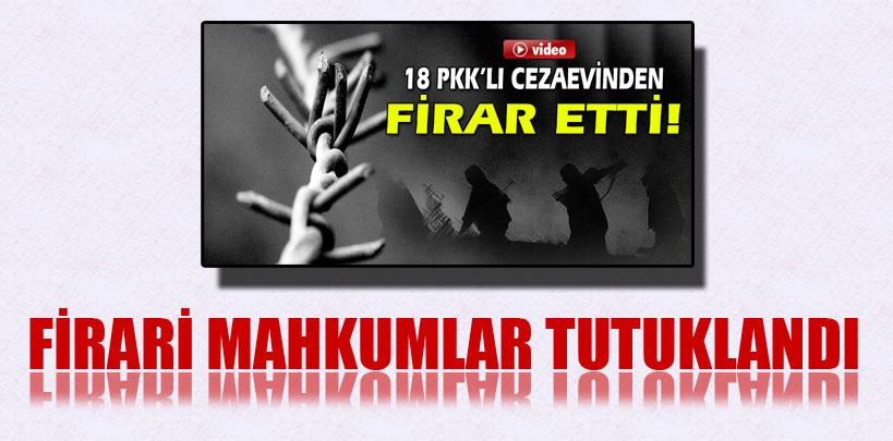 Bingöl'deki firari mahkumlar tutuklandı