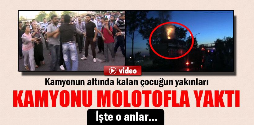 Şanlıurfa'da bir çocuk topun peşinden koşarken kamyonun altında kaldı