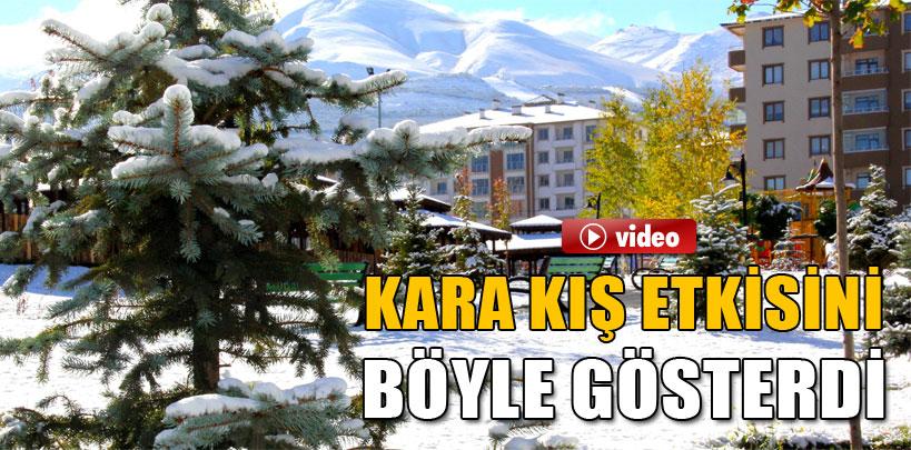 Doğu'da kara kış ve soğuk hava etkisini böyle gösterdi