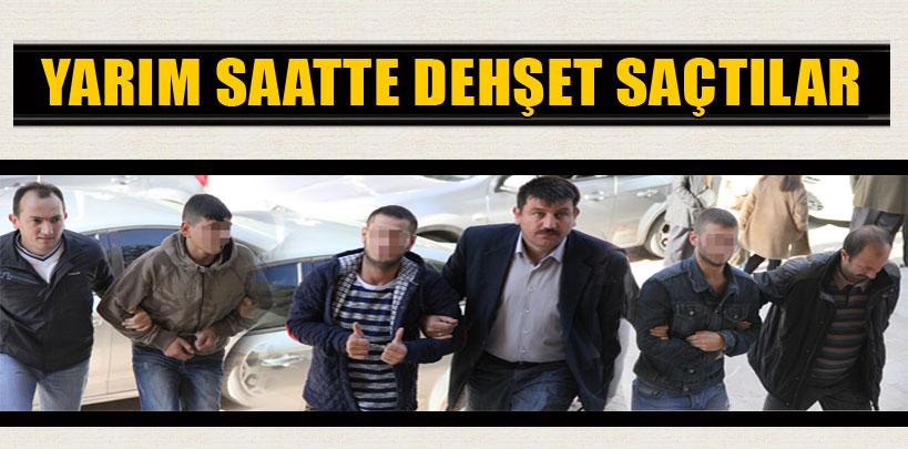 Yarım saatte 3 suça karıştılar