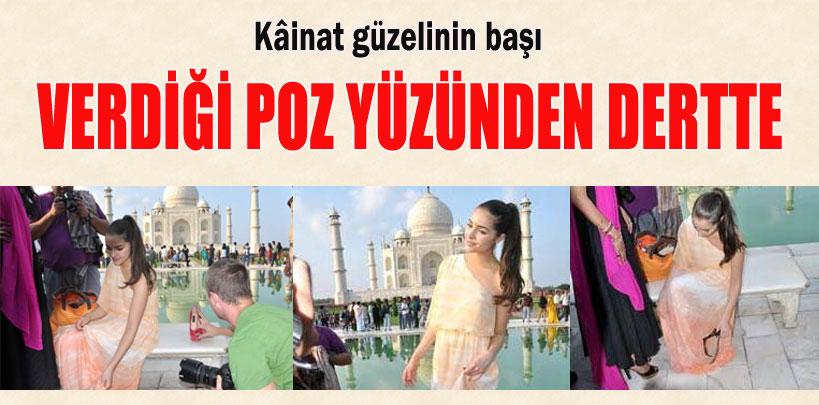 Kâinat güzelinin başı verdiği poz yüzünden dertte