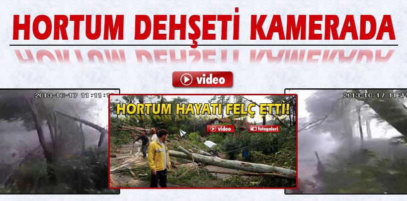 Muğla'da meydana gelen hortum dehşeti kamerada