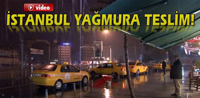 Yağmur, İstanbul'u etkisi altına aldı