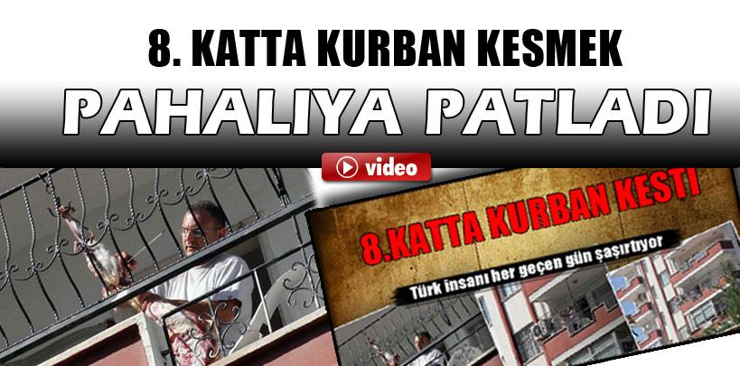 Balkonda kurban kesen vatandaşa ceza geldi