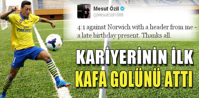 Mesut Özil, kariyerinin ilk kafa golünü attı
