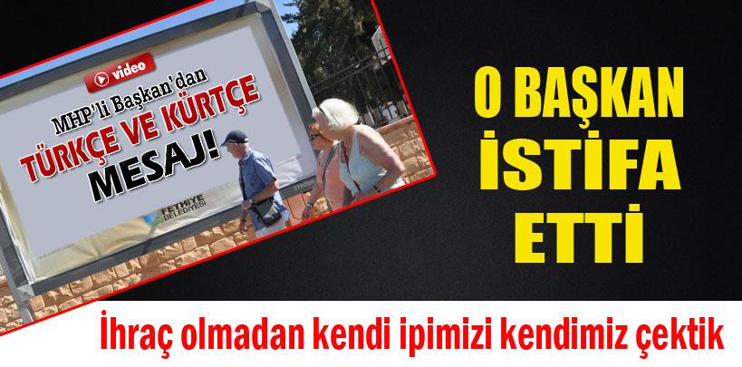 Kürtçe bayram kutlaması yapan başkan partisinden istifa etti