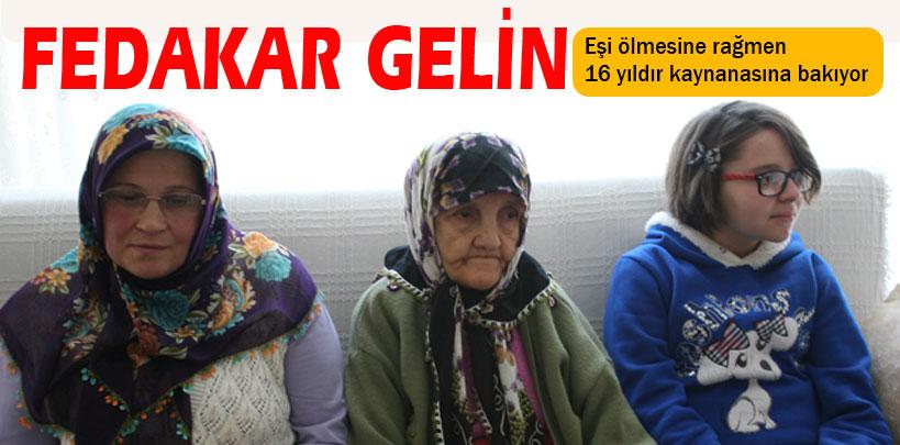 Hayriye Kenet eşi ölmesine rağmen, 16 yıldır kaynanasına bakıyor