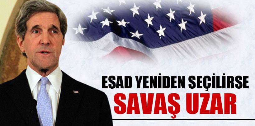 Kerry, 'Esad yeniden seçilirse savaş uzar'