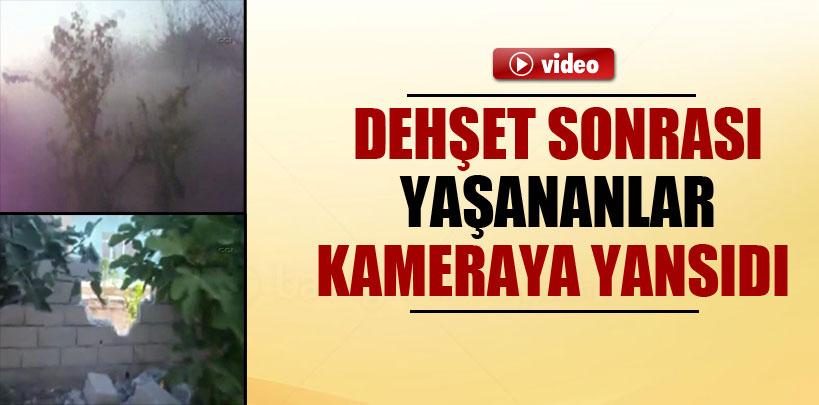 Dehşet sonrası yaşananlar kameraya yansıdı